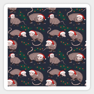 Christmas Opossums Magnet